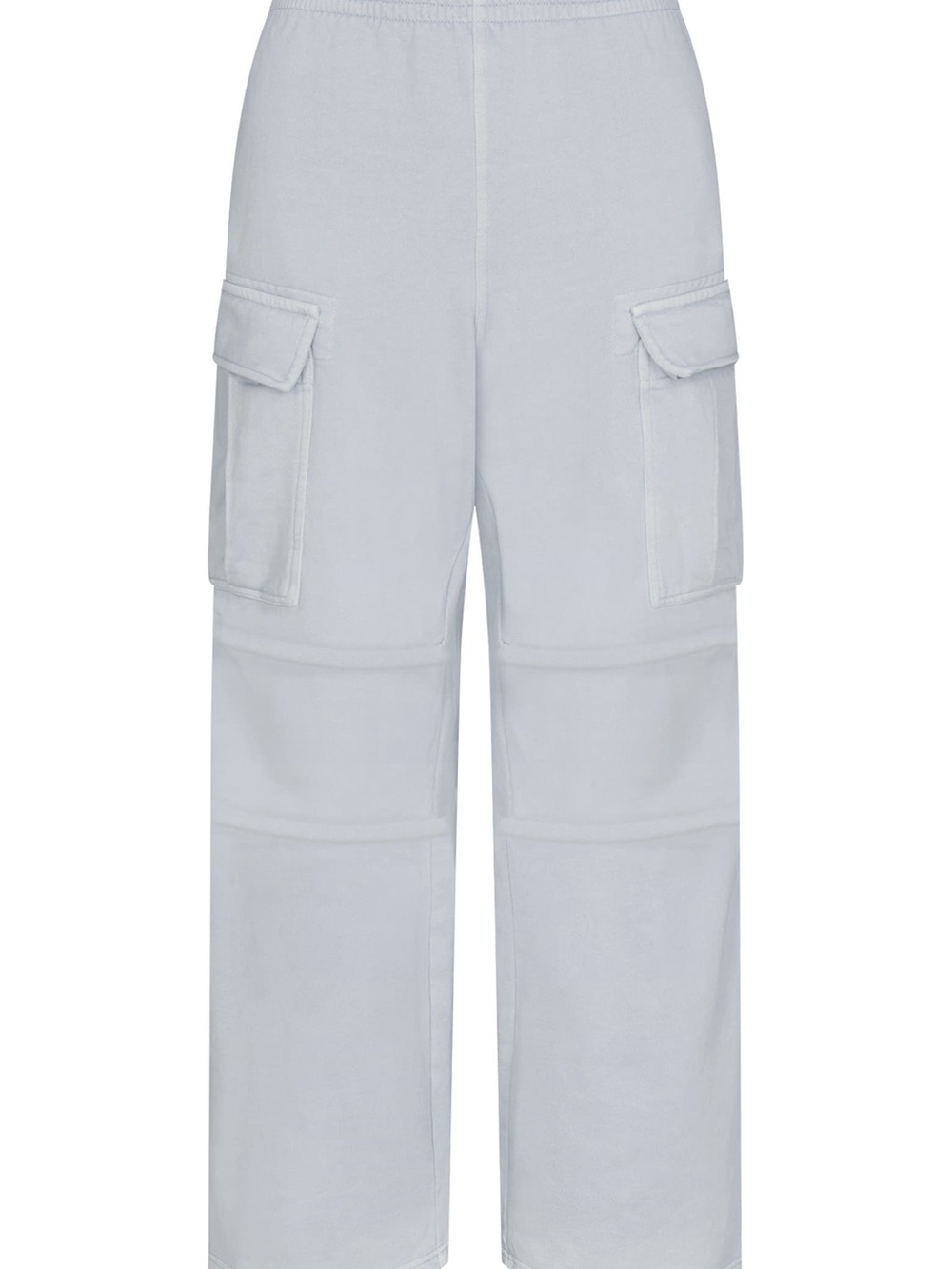 SKIMS Boyfriend Fleece Sweatpants Cargo White 100% Cotton Utility Pocket Pants S - Picture 3 of 14